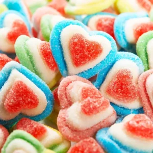 Bonbons cœur 3D sucrés · 100 g
