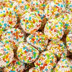 Bonbon mûres perlées multicolores · 100 g