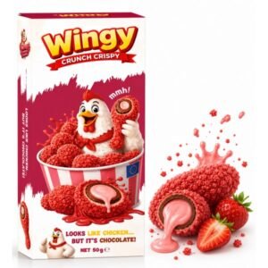 Wingy Strawberry Chicken Chocolate · 50 g