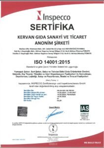 Certificat : ISO 14001:2015 — management environnemental