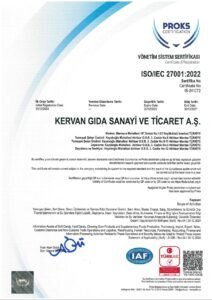 Certificat : ISO/IEC 27001:2022 — sécurité de l’information